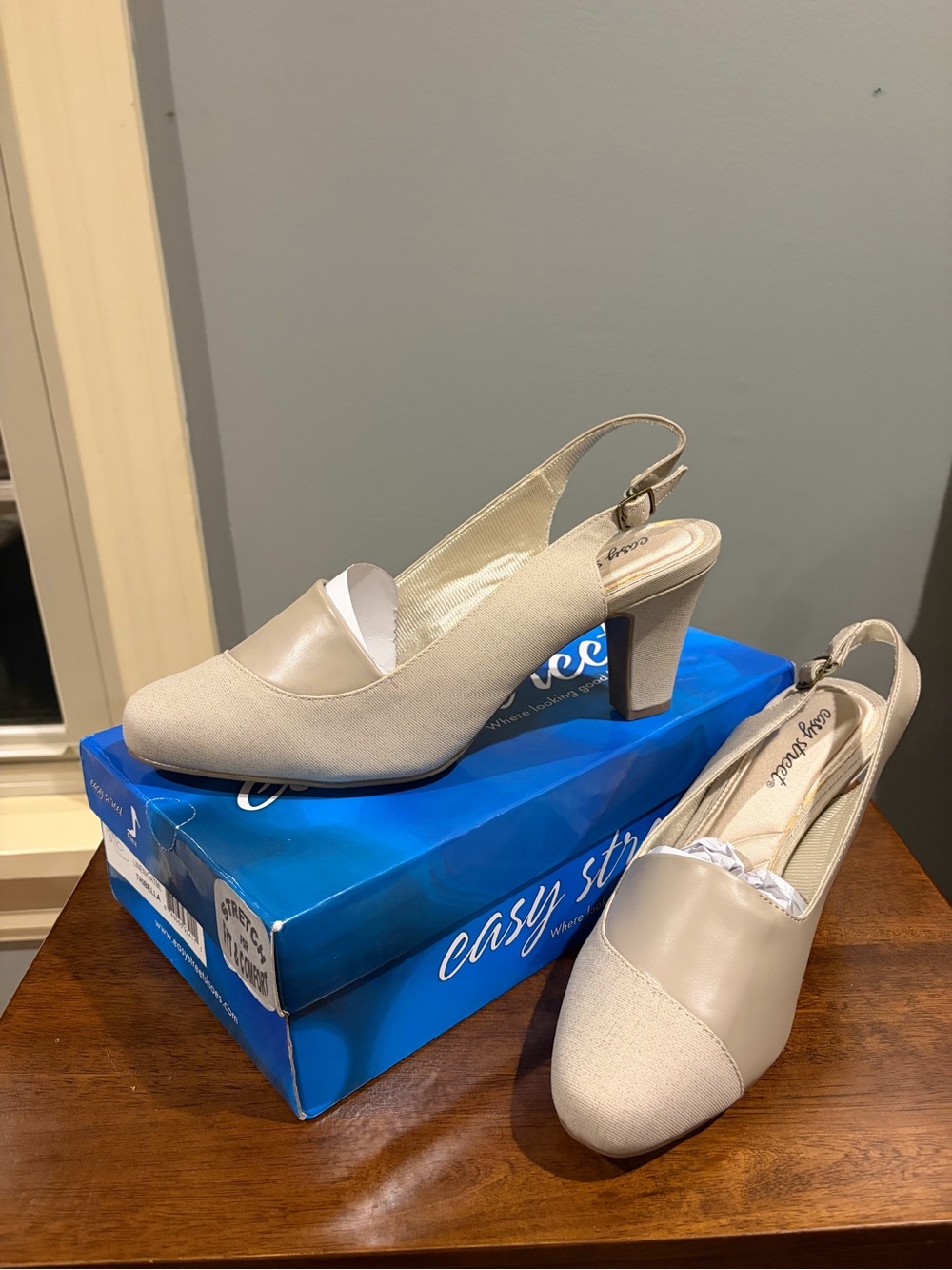 East Street sling back heels